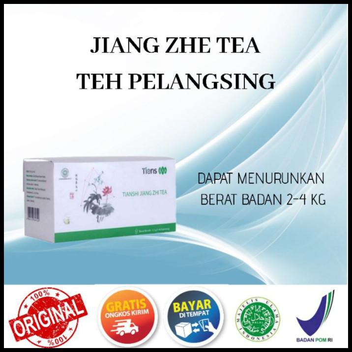 

Jiang Zhe Tea Original+Bpom/Teh Pelangsing/Jiang Zhe Tea Tins - 40 Sachet(1Box)