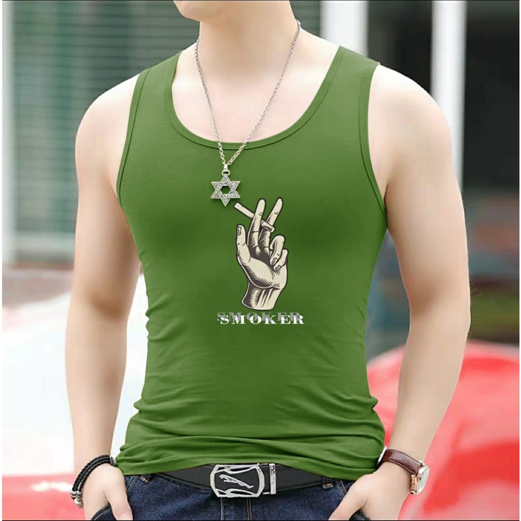 POLILE781 / SINGLET SMOKER / kaos oblong / kaos dalam cowok / terlaris