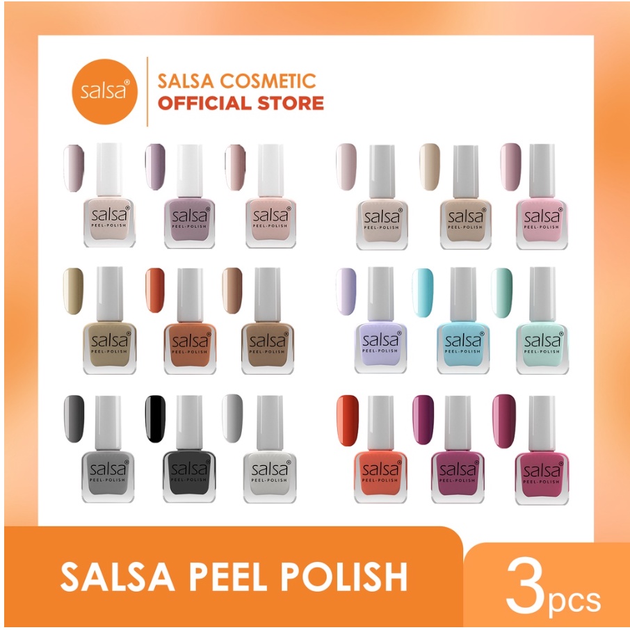 SALSA Peel Polish - Kutek Peel off HALAL isi 3
