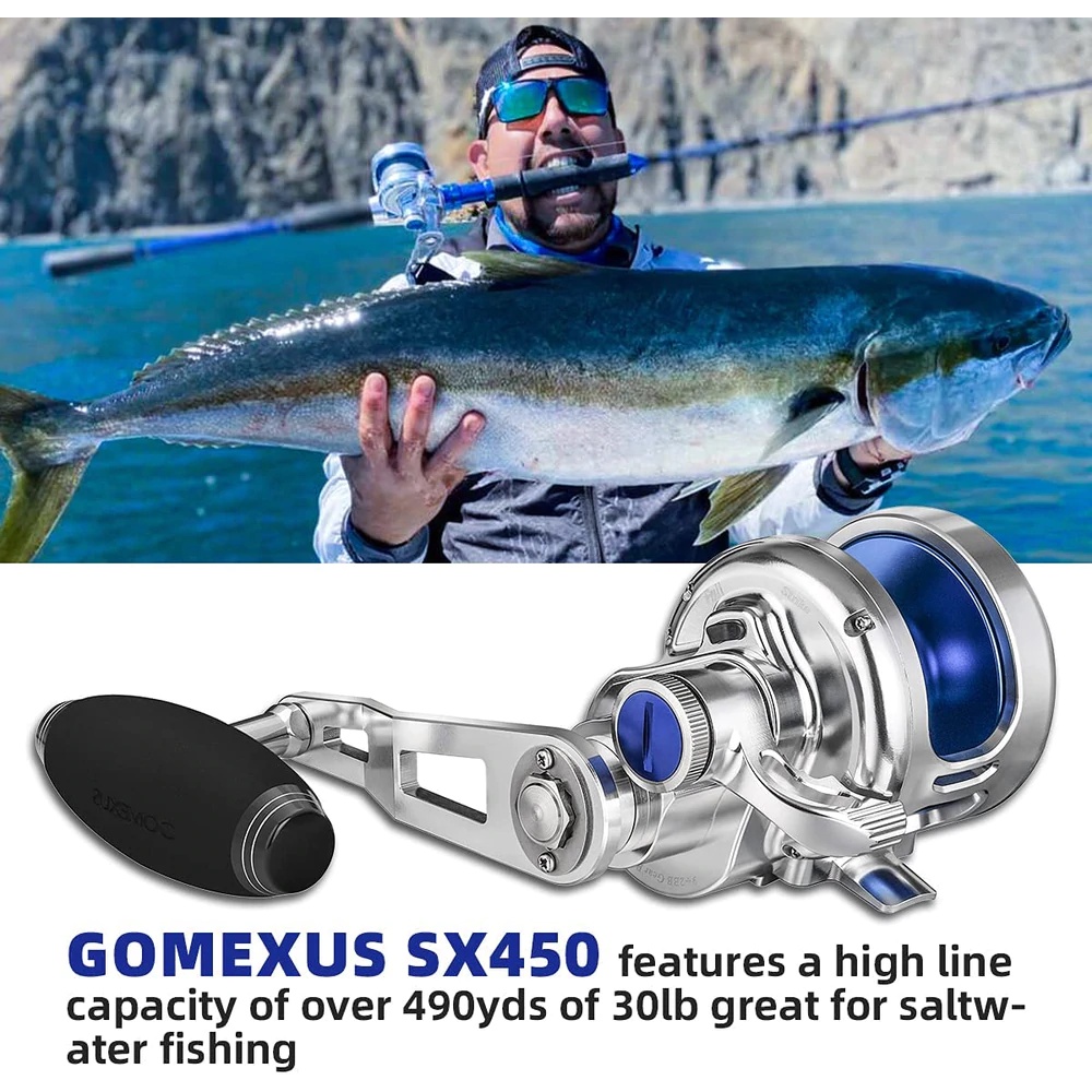 Reel Pancing GOMEXUS® SLOW PITCH JIGGING REEL SX450 Overhead