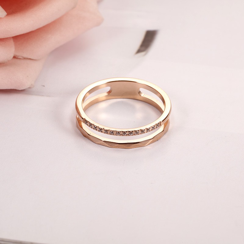 Cincin Titanium Mini Korea Wanita CK110 warna bisa untuk cincin kawin nikah fashion simple