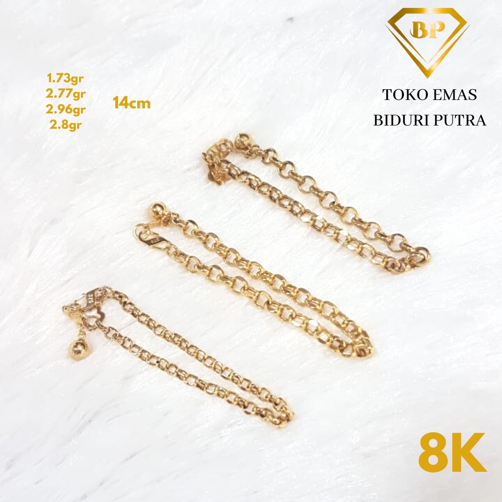 Gelang Bayi Emas Asli Kadar 8K/375 Toko emas biduri putra