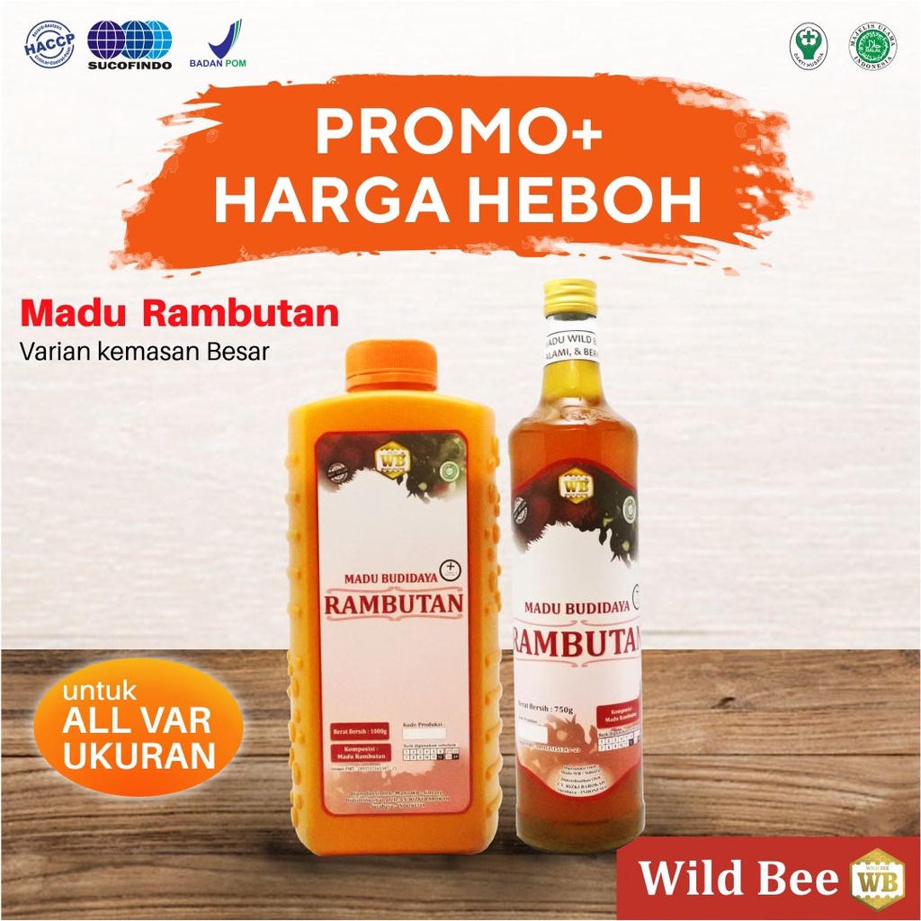 

Madu Rambutan / Lebah Apis Melifera - Garansi Murni & Asli 100%-Wild Bee