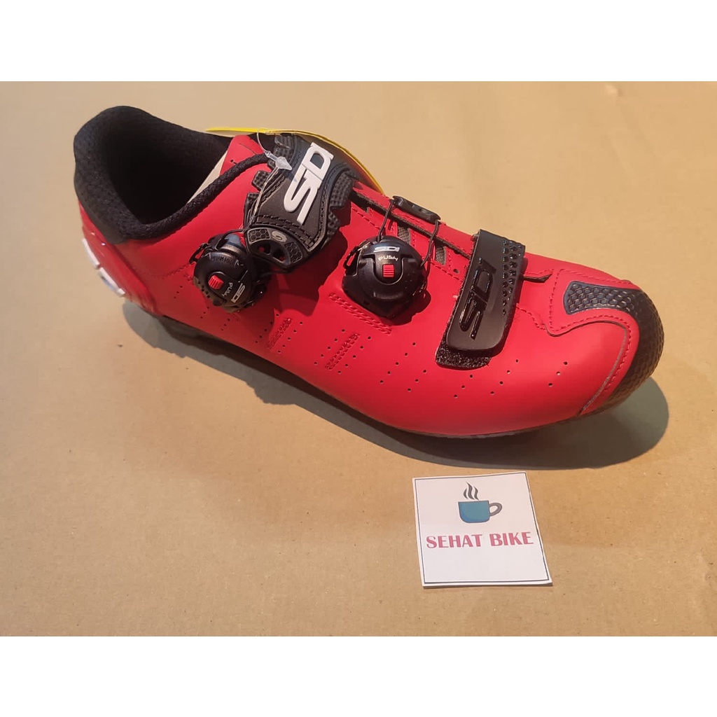 Shoes Sepatu Cleat Sepeda Mtb Sidi Dragon 5 Red Original