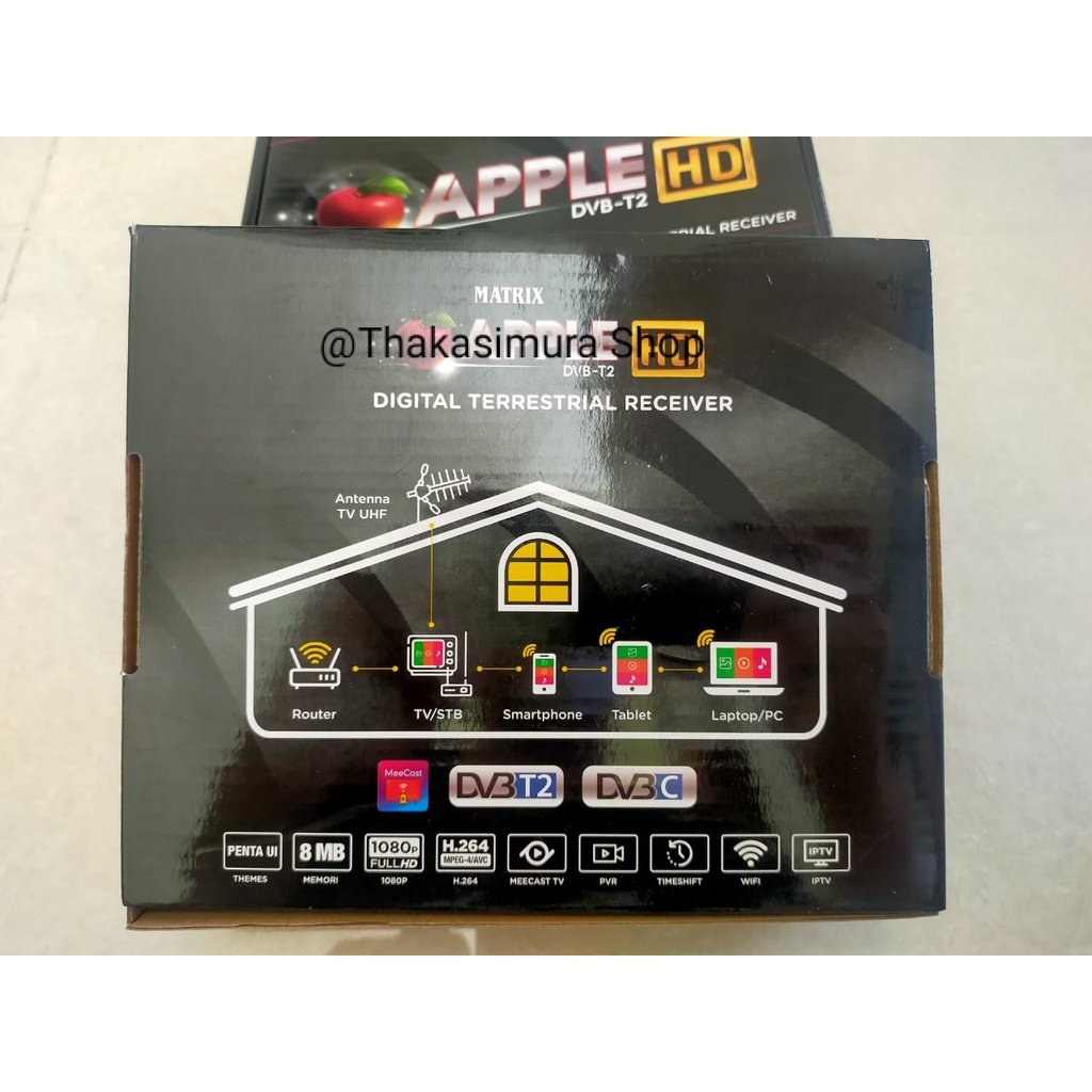 PROMO Set Top Box Receiver Matrix Apple HD DVB T2 / DVB T2 APPLE MATRIX HD / STB Receiver Matrix Apple / STB Matrix / STB Matrix Apple Merah  / STB Matrix Merah / STB Matrix Apple Merah / STB Matrix Burger / STB Matrix Burger Hijau / STB Matrix Hijau