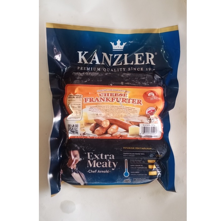 

KANZLER SOSIS CHEESE FRANKFURTER 360g ISI 5