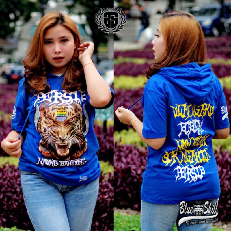 Kaos persib hoodie / kaos persib bandung dewasa / kaos persib maung bandung / atasan dewasa / kaos bobotoh persib pria dan wanita / kaos originalblueskill