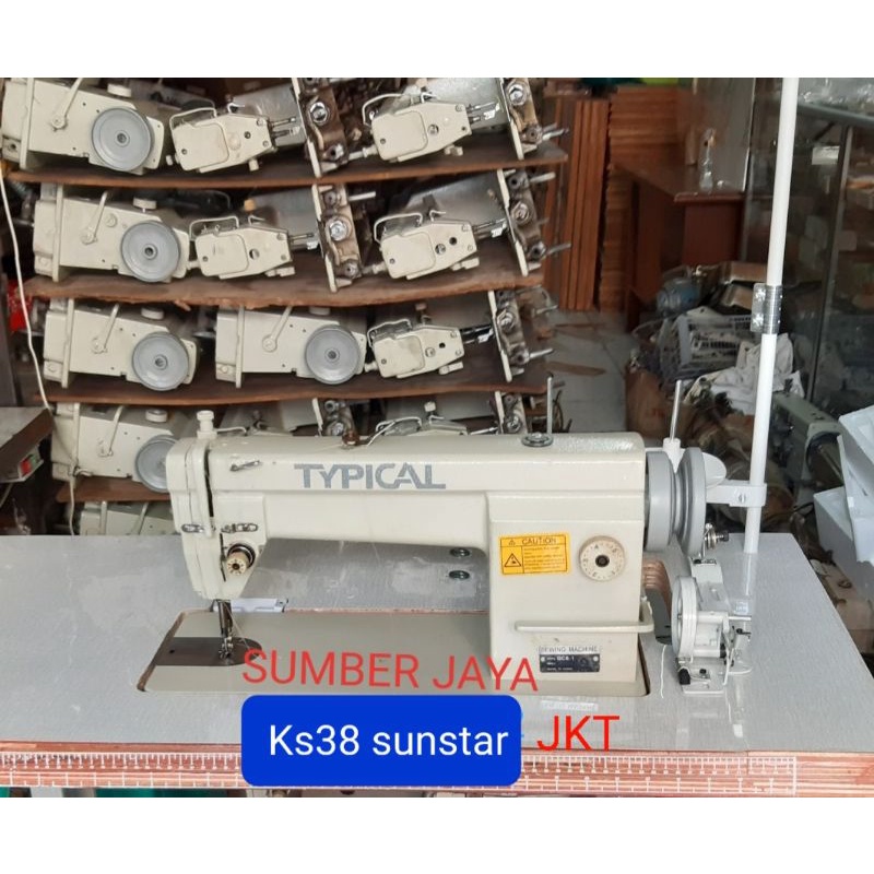 mesin jahit TYPICAL second dgn semua baru pasang bagus