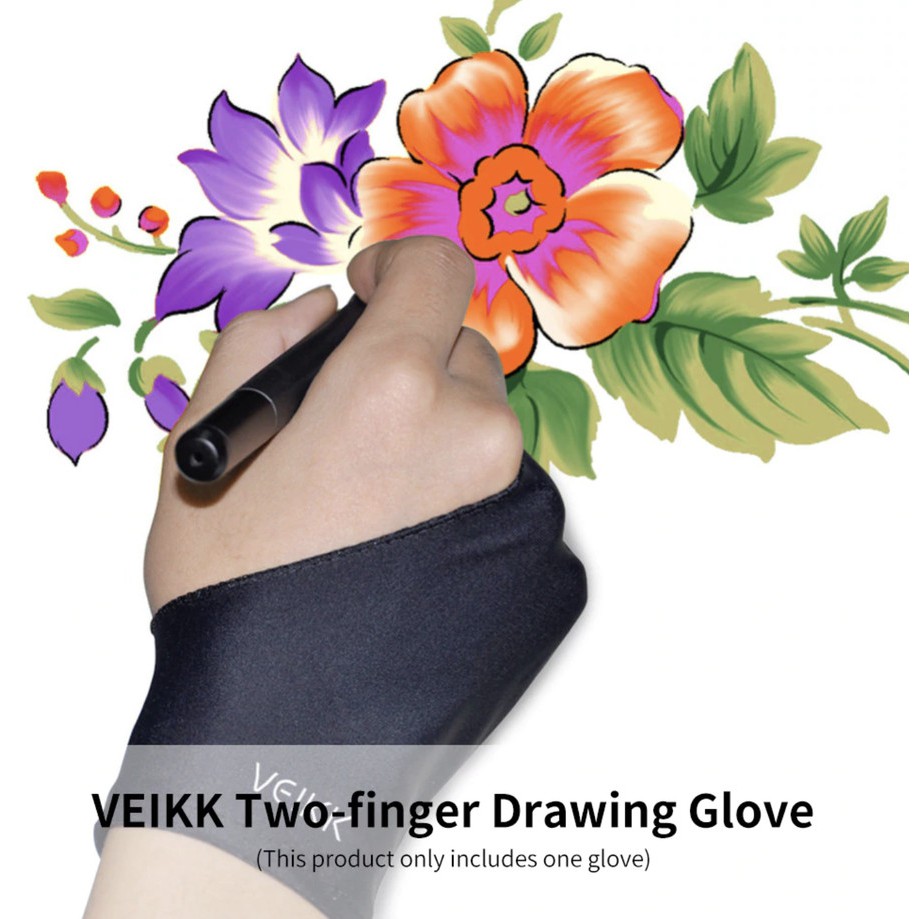 Veikk Huion Drawing Glove Sarung Tangan Gambar Untuk Menggambar Pen Tablet