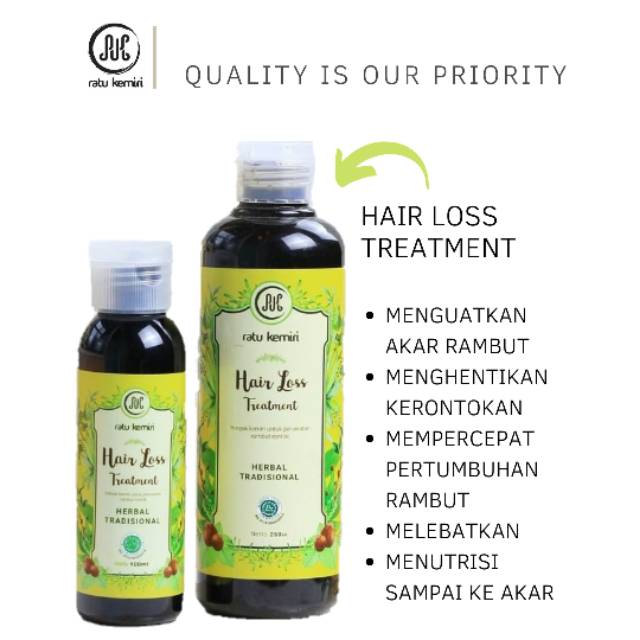 RATU KEMIRI penumbuh rambut Rontok secara cepat /Minyak Kemiri Rambut Rontok