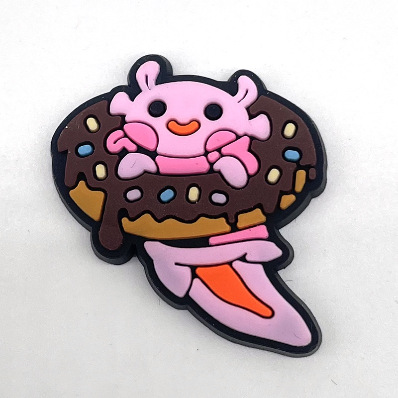 imut salamander Crocs wanita charms Jibbitz sendal pin Aksesoris DIY Bahan Untuk Dekorasi Sepatu Hadiah pria