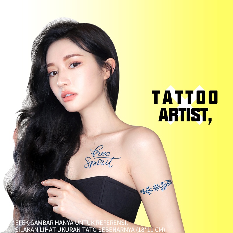 【TATTOO ARTIST,】tato tahan air，Stiker Tato Fruit Ink，15 hari tato temporer anti air,tato temporer tahan lama 15 hari tato temporer anti air /tato jus/Tato temporer tahan air 3D