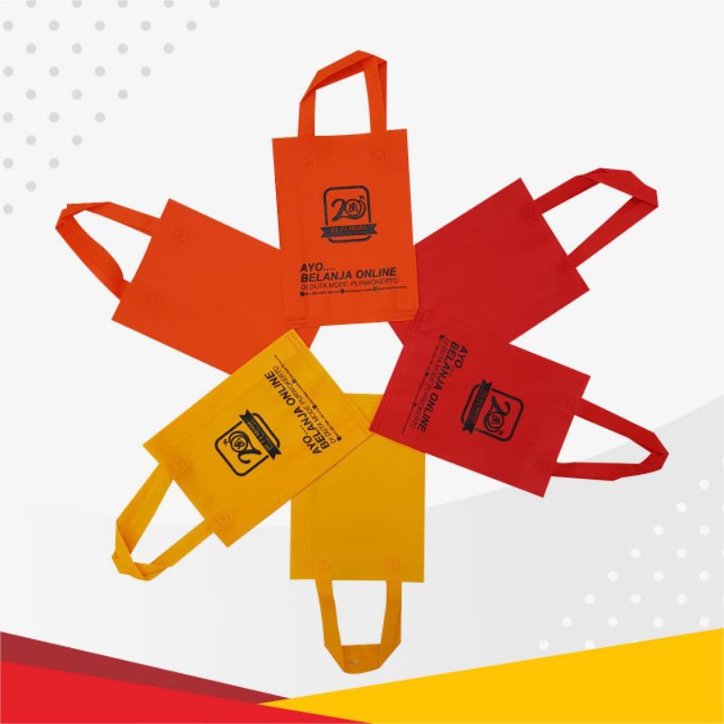 

Custom Goodiebag / Tas Spunbond / Tas tali / Goodiebag Sablon