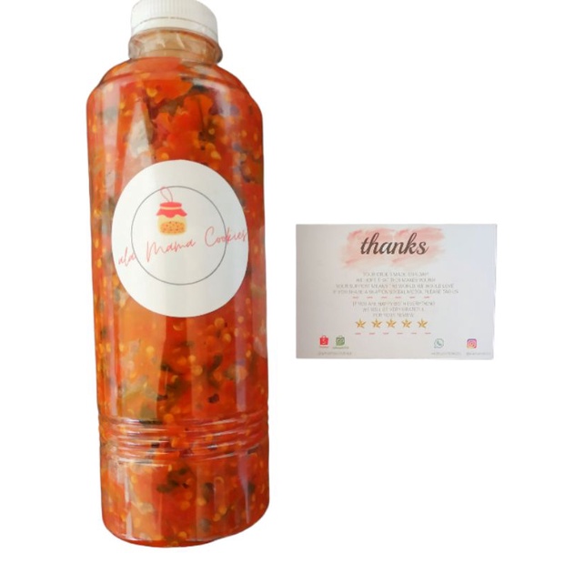 

Sambal lu'at asam segar pedas khas NTT 500gr