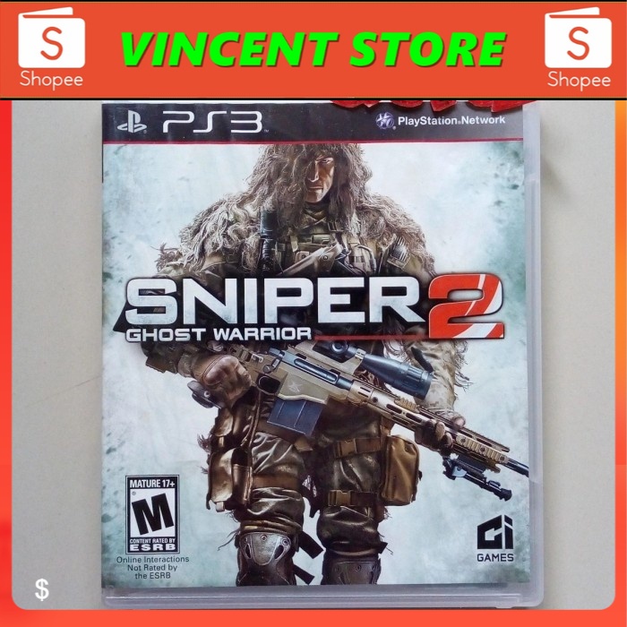 bd PS3 kaset game SNIPER 2 GHOST WARRIOR