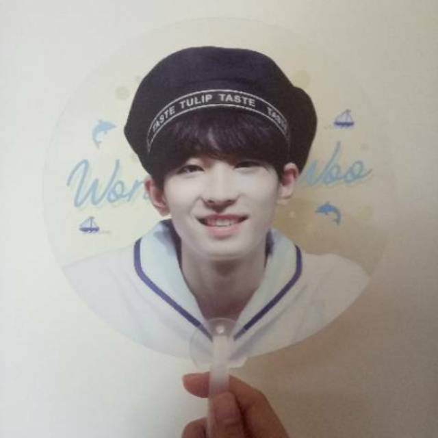 SEVENTEEN WONWOO TRANSPARENT FAN FROM FANSITES