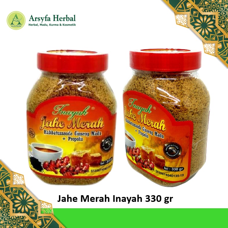 

JAHE MERAH Jahe Merah Inayah 330 gr Jahe Merah Bubuk - Jahe Merah Instan - Jahe Instan