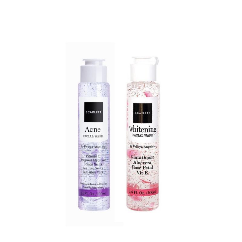 [SCARLETT BODY FACIAL WASH / ACNE / WHITENING / SABUN CUCI MUKA Original BPOM]