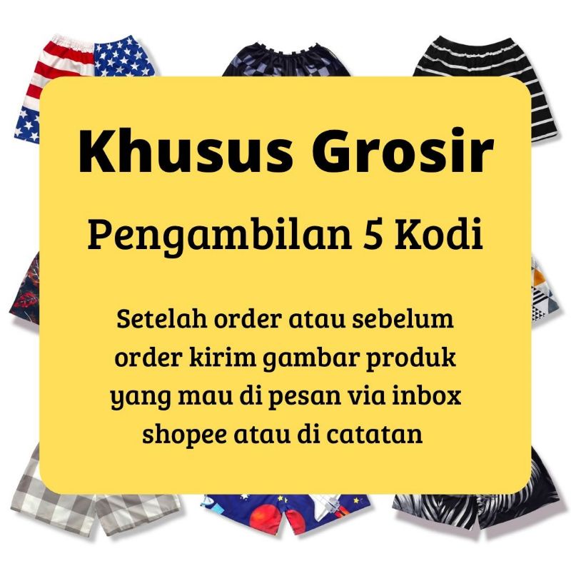 Khusus Grosir 5 Kodi | Boxer Motif Best Seller