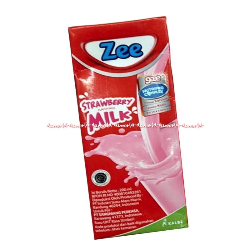 Zee Up &amp; Go 200ml Susu UHT Coklat Strawberry Susu Kotak Anak Siap Minum Cokelat Upgo Up&amp;go Zii