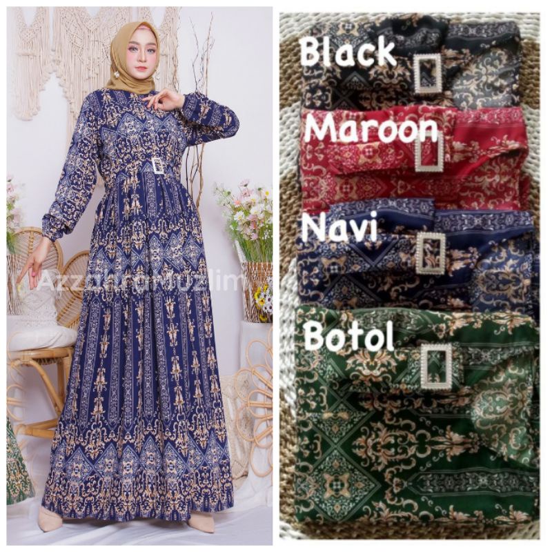 Ania 8 - Gamis Ania LD110 FREE BELT / Gamis monalisa Sultan Busui / Ania 2 / Gamis Ania 2 / R.10 - 236-5936