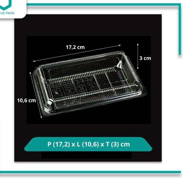 

Virtuspack / Tray Mika Kue / Mika Box Plastik / CH-2-B / 50 pcs