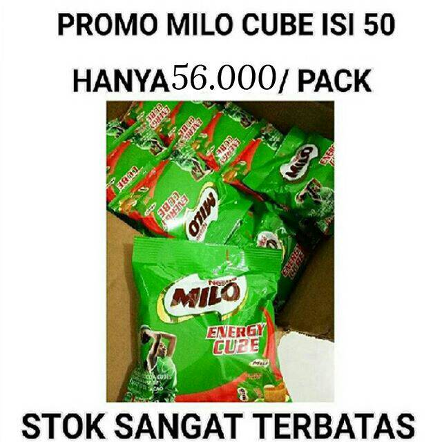 

MILO CUBE 50pcs ASLI DR NIGERIA.