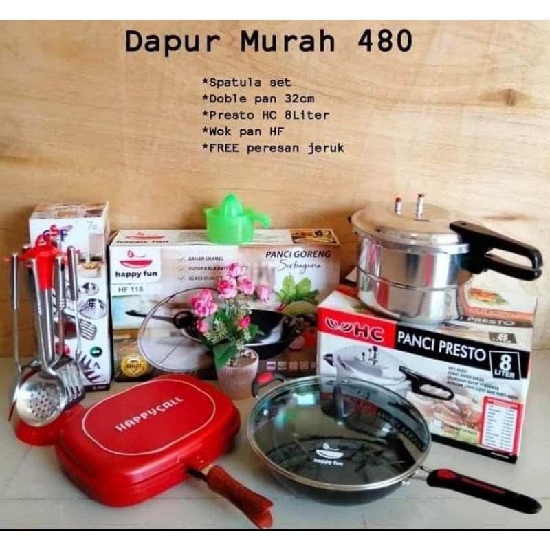 Dapur Murah 480/ Paket Murah/HC/Double Pan