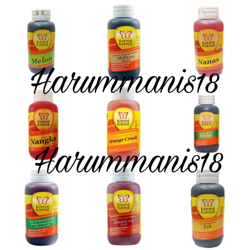 

KOEPOE KOEPOE PASTA 60ml / PERISA MAKANAN 60ml / PEWARNA MAKANAN KOEPOE2 ALL VARIAN (60ml)