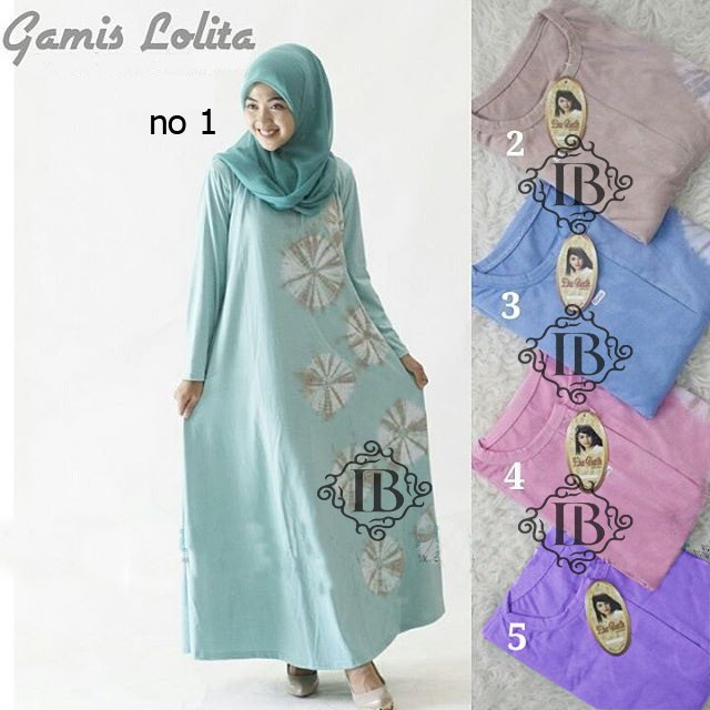 COD BAYAR DITEMPAT PILIH WARNA lolita gamis kaos pelangi 