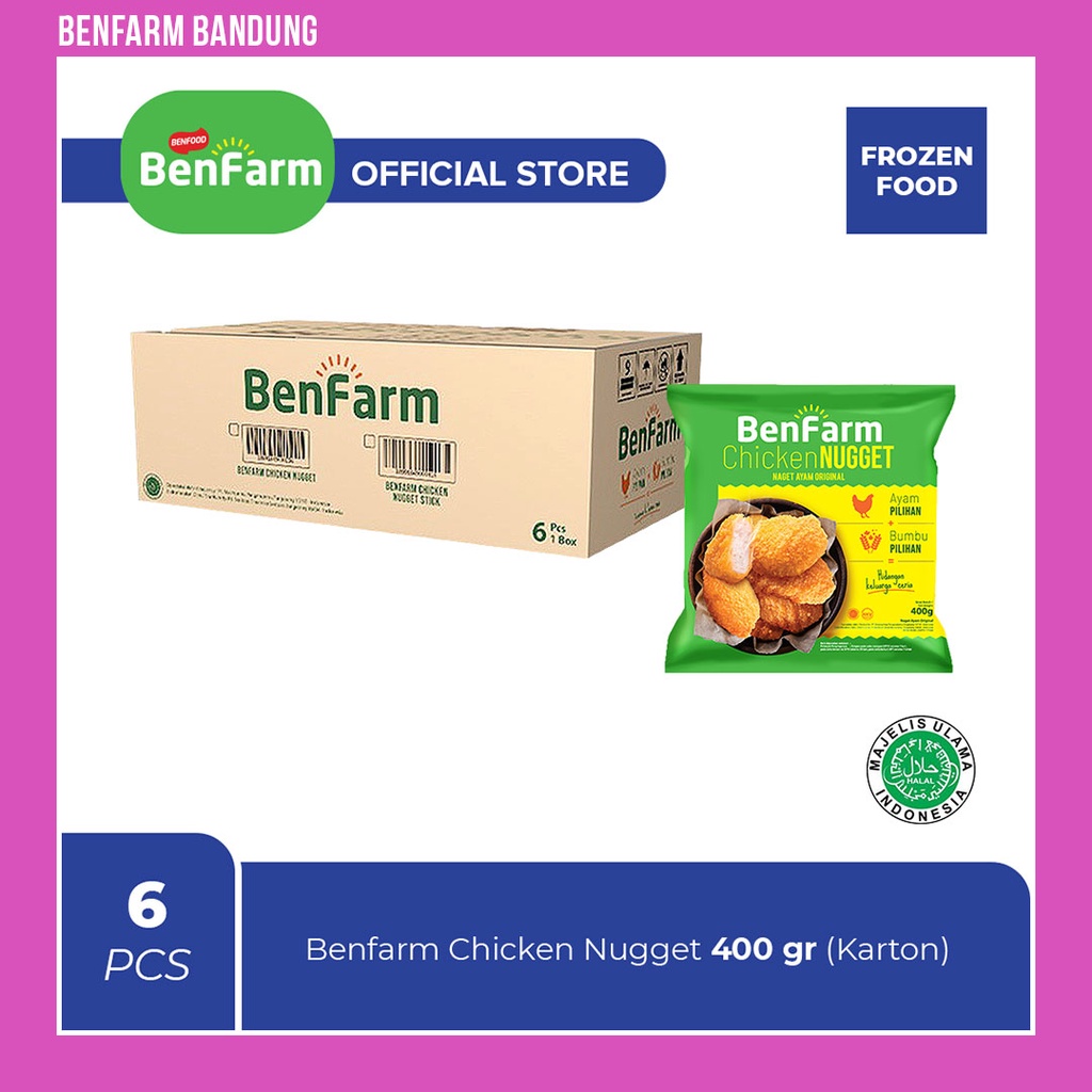 

Benfarm Chicken Nugget 400gr (Karton)