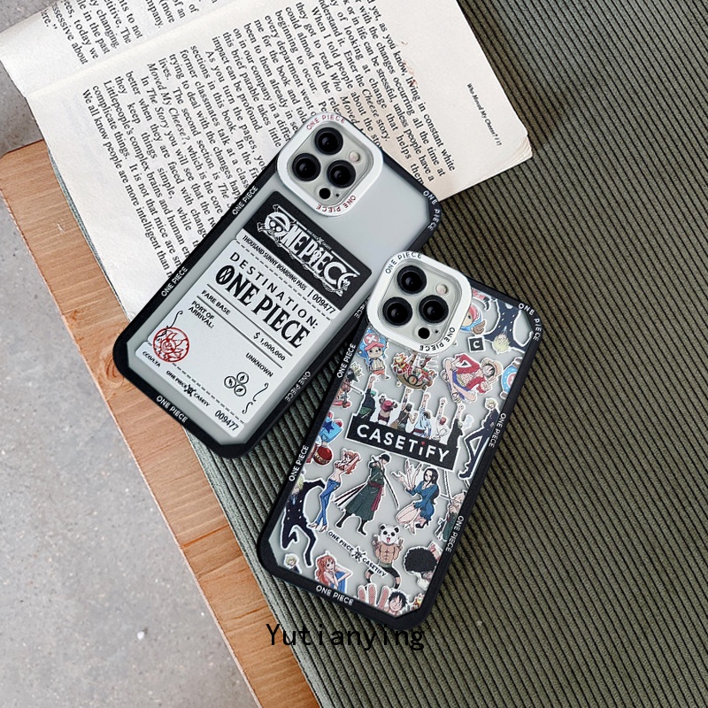 Soft Case TPU Motif Kartun One Piece Untuk Iphone 11 12 6 6s 7 8 Plus X Xr Xs Max 13 Pro Max Se 2020