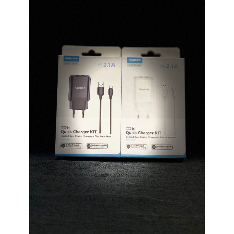 Foomee CC05s Dual U 5V2.1A + 1M Type-C Line