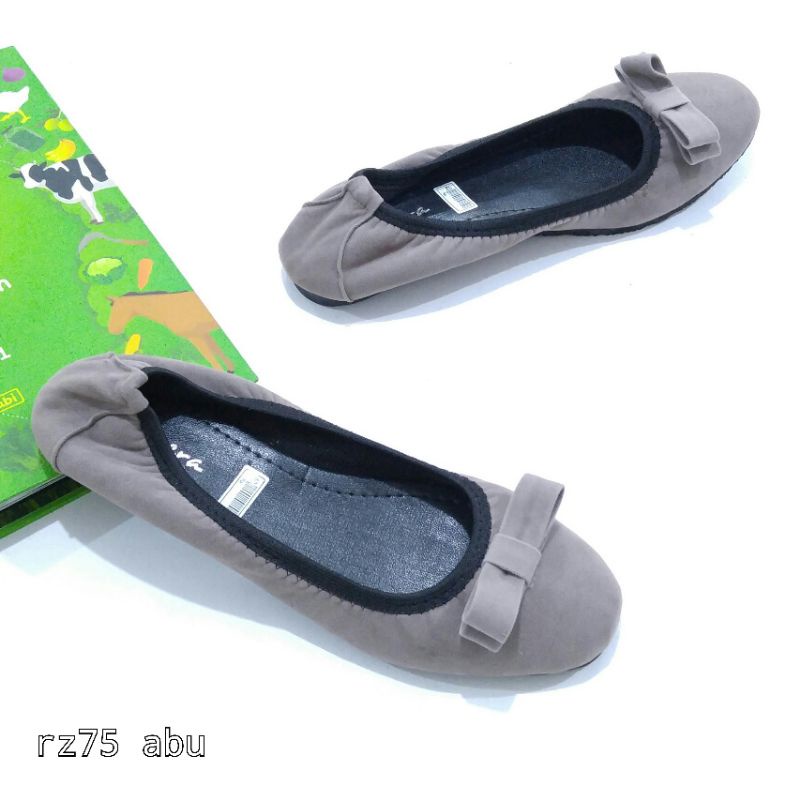 OBRAL CUCI GUDANG Borneo Sepatu Wanita Flat Flatshoes Ballet Ballerina Slip on by Xavyera kode rz75 dan rz77