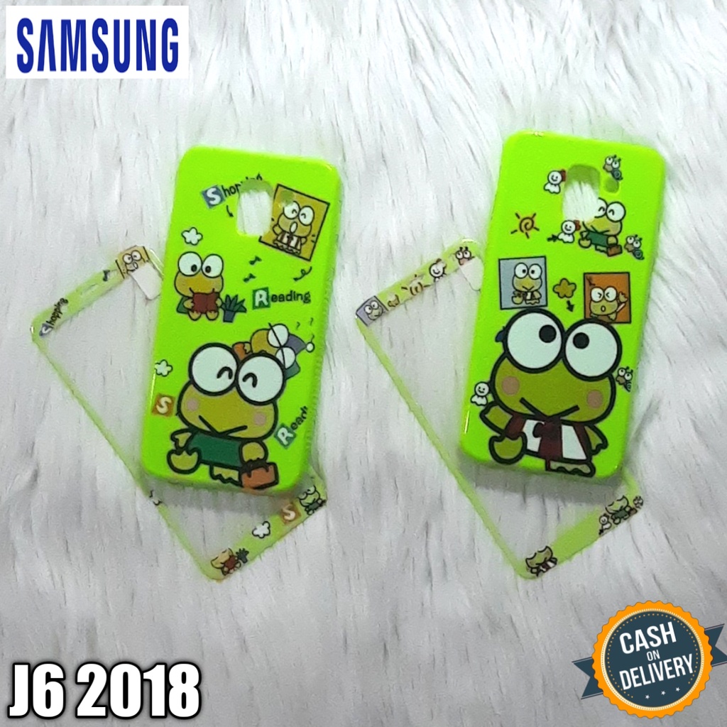 CASE+TEMPERED GLASS SAMSUNG J6 SOFTCASE SOFTSHELL JELLY GLOSSY