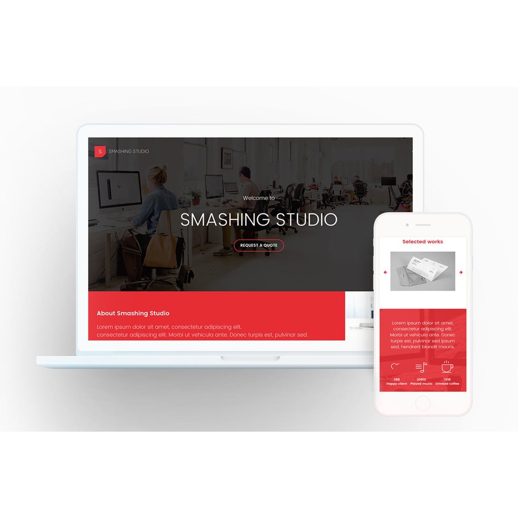 Landing HTML Page - Smashing Studio Landing HTML Page