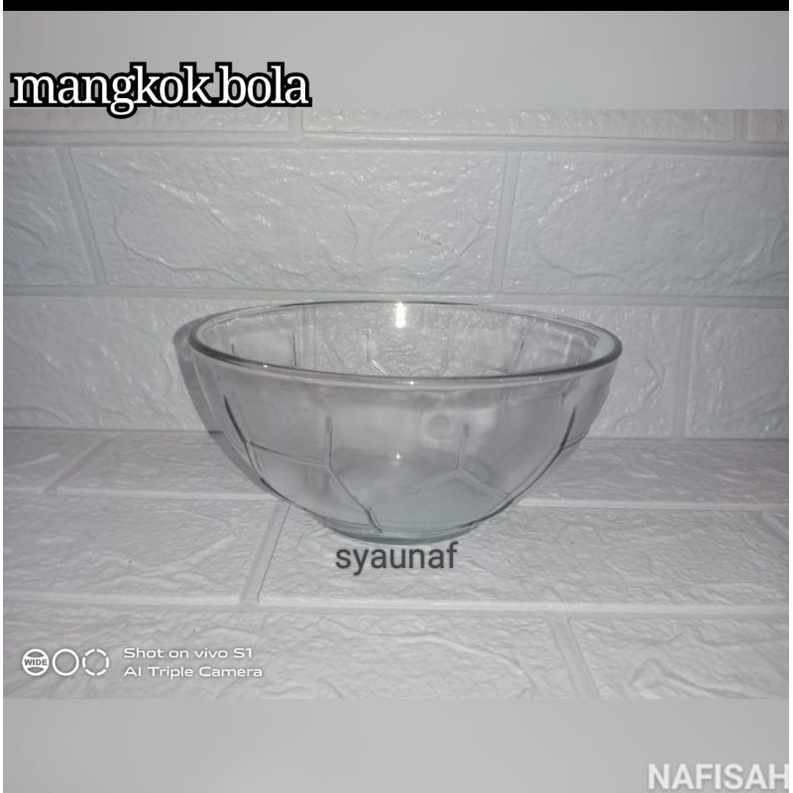 Mangkok botif bola bahan kaca bagus berkialitas(harga untuk 1 pcs)