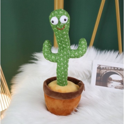 Dancing Kaktus Boneka Pintar Bisa Bicara Joget Menari Rekam Suara Goyang Gerak 3 in 1 Talking Toy Doll Cactus