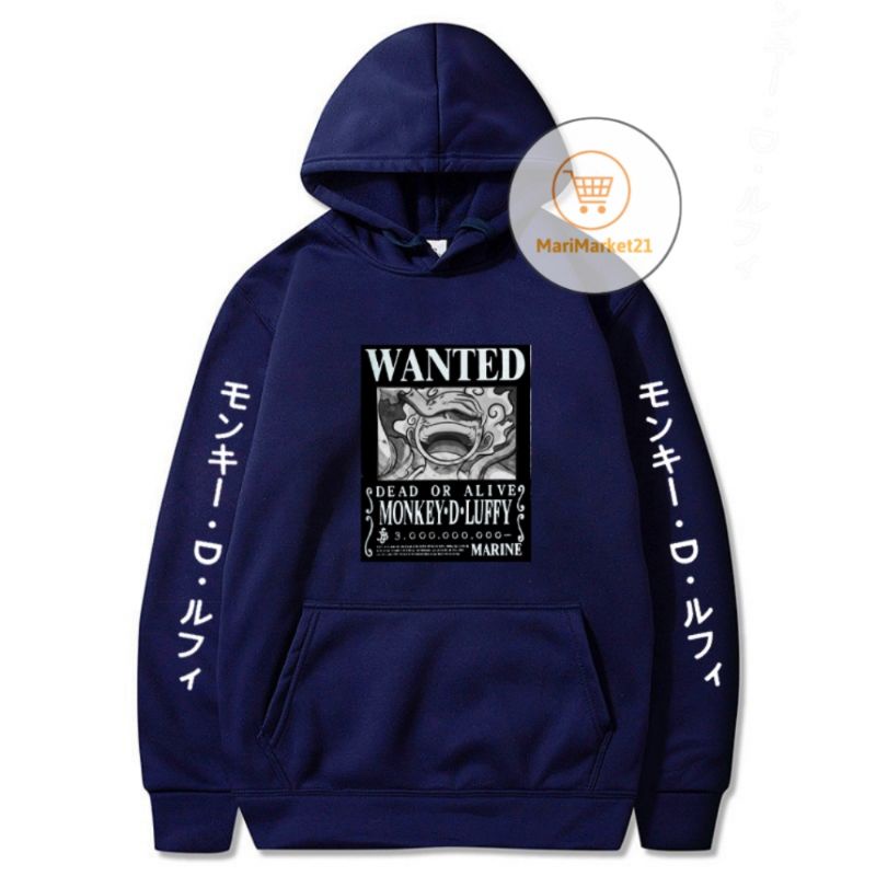 Jaket Jacket Jamper Hoodie Hodie Hoodi Hodi Sweater Switer Sweter Sweatshirt Wanted Anime One Piece 