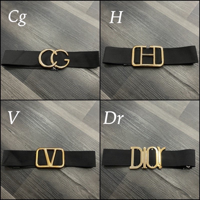 BELT V/H/CG/DR KARET MELAR/GESPER IKAT PINGGANG FASHION WANITA TERMURAH