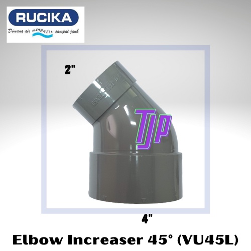 Knie / Elbow increaser 45°  (VU45L) RUCIKA  3 X 2&quot;