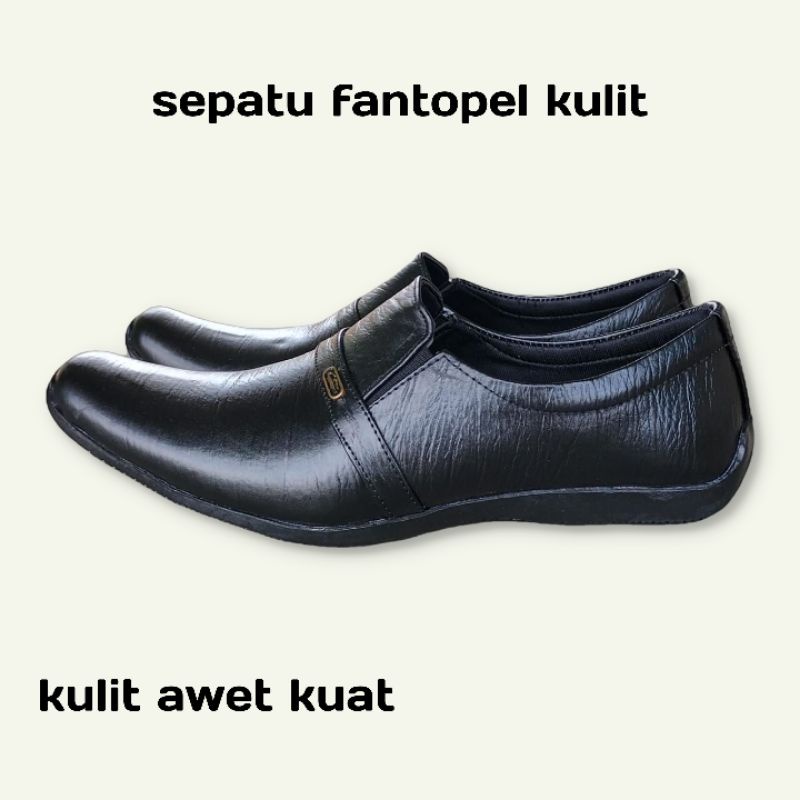 sepatu pantofel kulit/ sepatu formal/ sepatu kantor/ sepatu kulit/ sepatu COC bayar ditempat