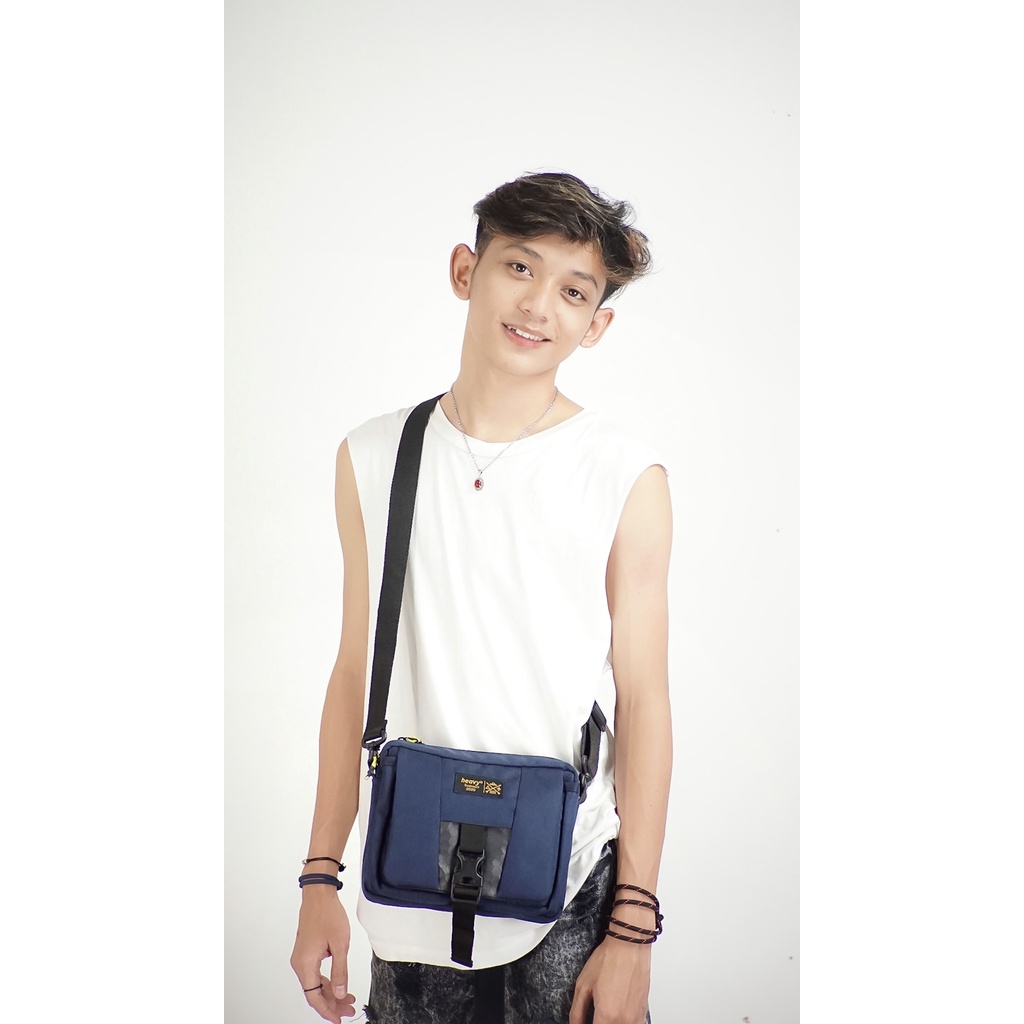 Tas Selempang Heavy | Sling Bag Premium Casual - Cross Body Bag - Shoulder Bag - Tas Pria Alano