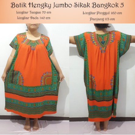 Daster Batik Hengky - Jumbo Sikak Bangkok 5 (Baju tidur jumbo daster jumbo)