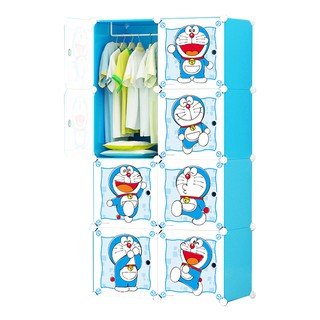 RAK DAN LEMARI BAJU SUSUN BERMOTIF DORAEMON BIRU 6 KOTAK 1 RAK DAN LEMARI BAJU SUSUN BERMOTIF DORAEMON BIRU 6 KOTAK 1