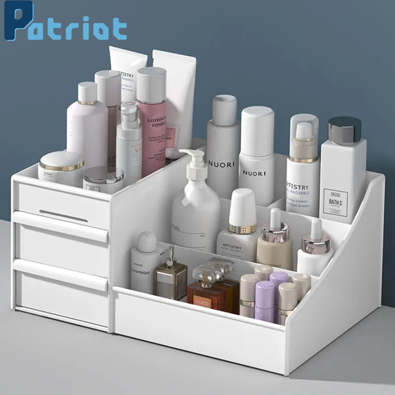 Large Capacity Cosmetic Storage Box / Makeup Drawer Organizer Jewelry Makeup Container Desktop Sundries Storage Box