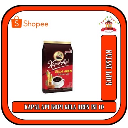 

KAPAL API KOPI BUBUK GULA AREN ISI 10 SACHET | JELAS LEBIH ENAK SPESIAL MIX 23 GRAM PER SACHET