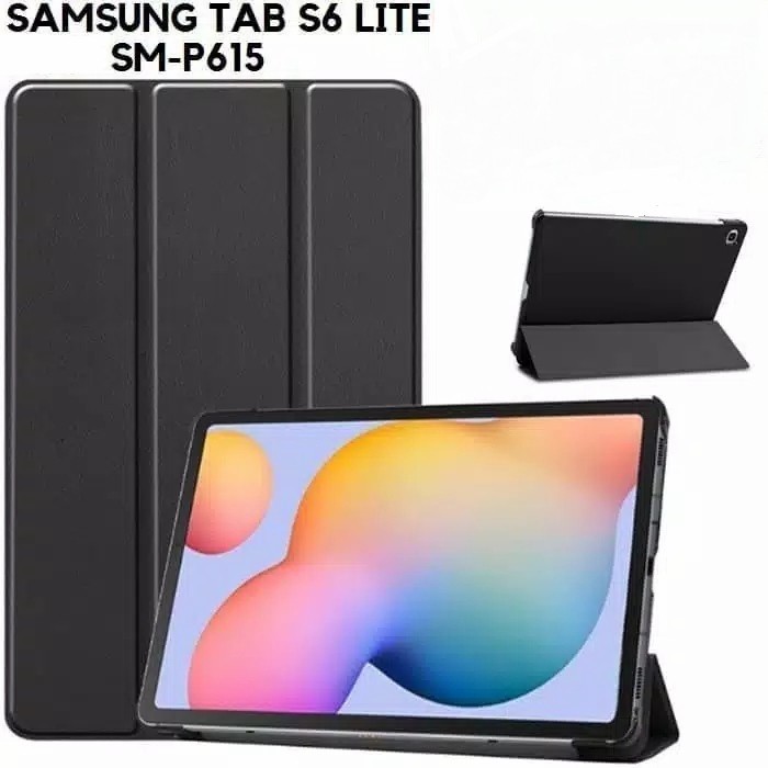 Book Case Samsung Galaxy Tab S6 Lite P615 P610 Black Flip Cover