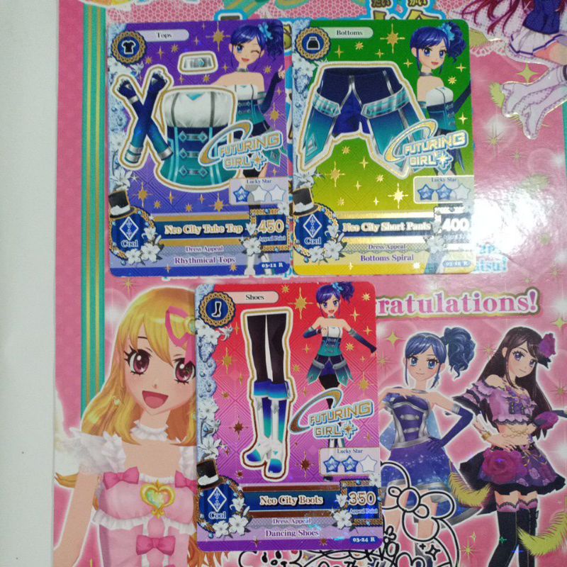 Kartu Aikatsu - Rare - Neo City set