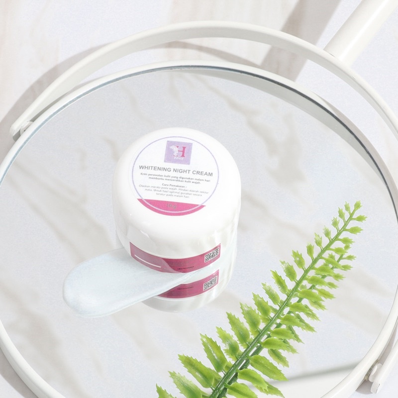 Nightcream whitening package by Halona.ID